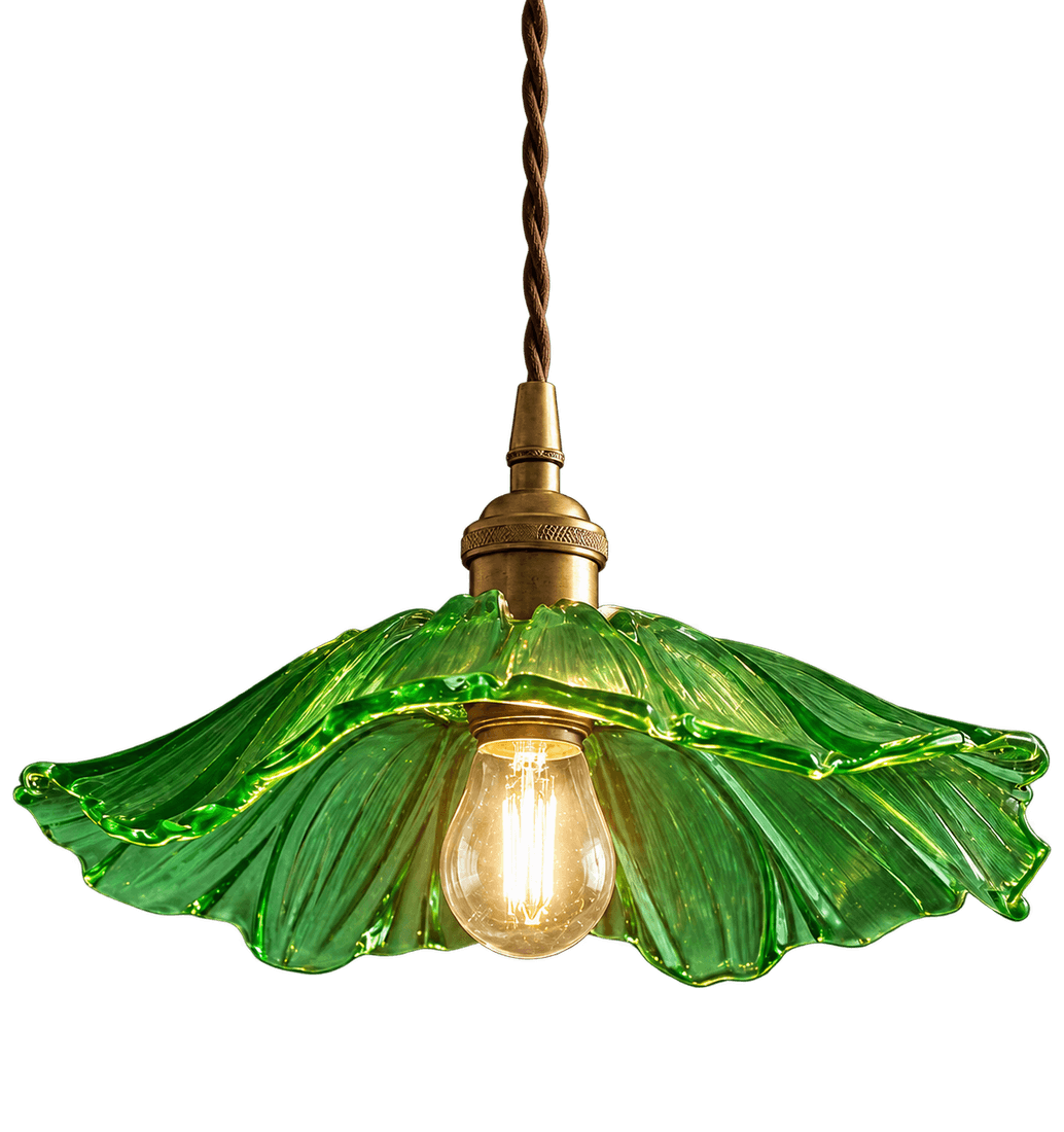 Green Lotus Pendant